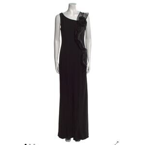 Karl Lagerfeld Scoop Neck Long Dress